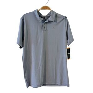 Hurley Youth Gray‎ Polo Shirt Sz. 18-20 Dri Fit Uniform Dress NWT